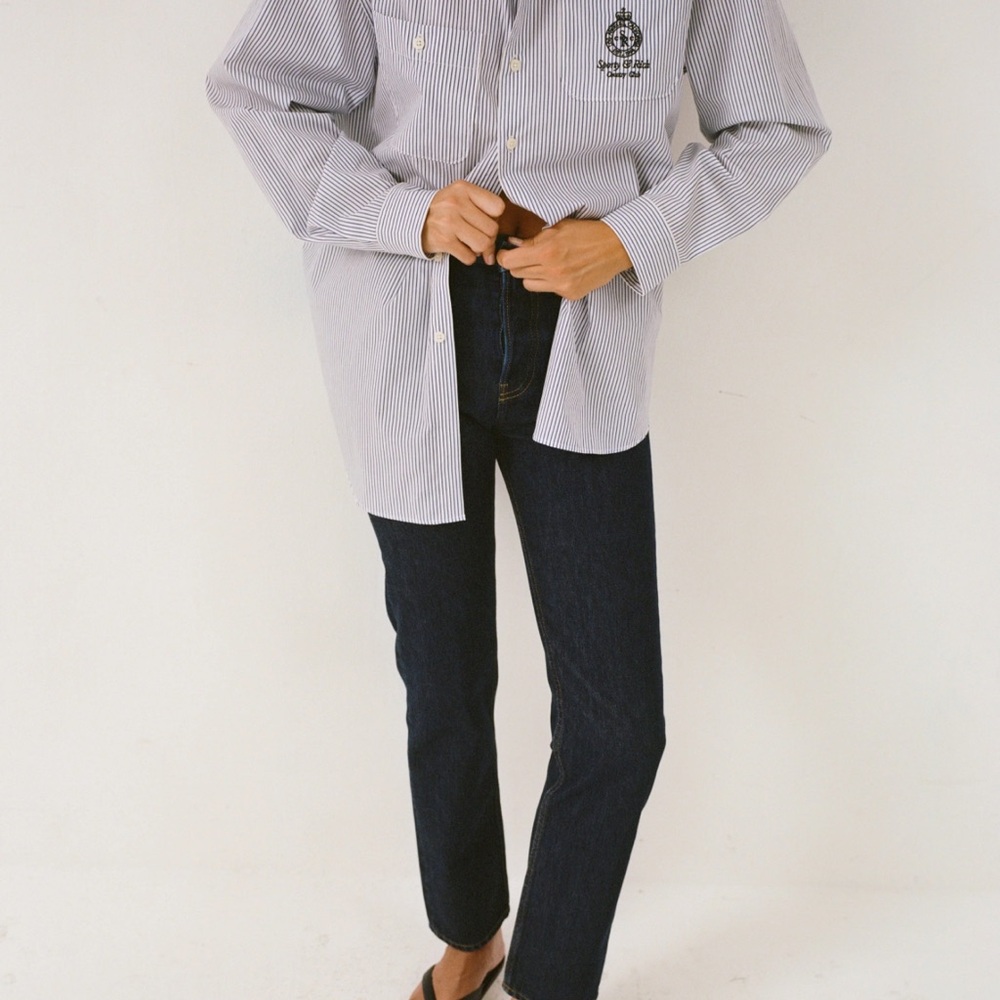 NWT Sporty & Rich Vintage Fit Straight Leg Denim - One Wash - Picture 4 of 16